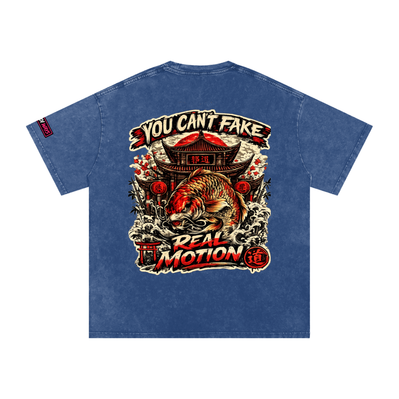 Snow Washed Oversized Cotton EKW T-Shirt