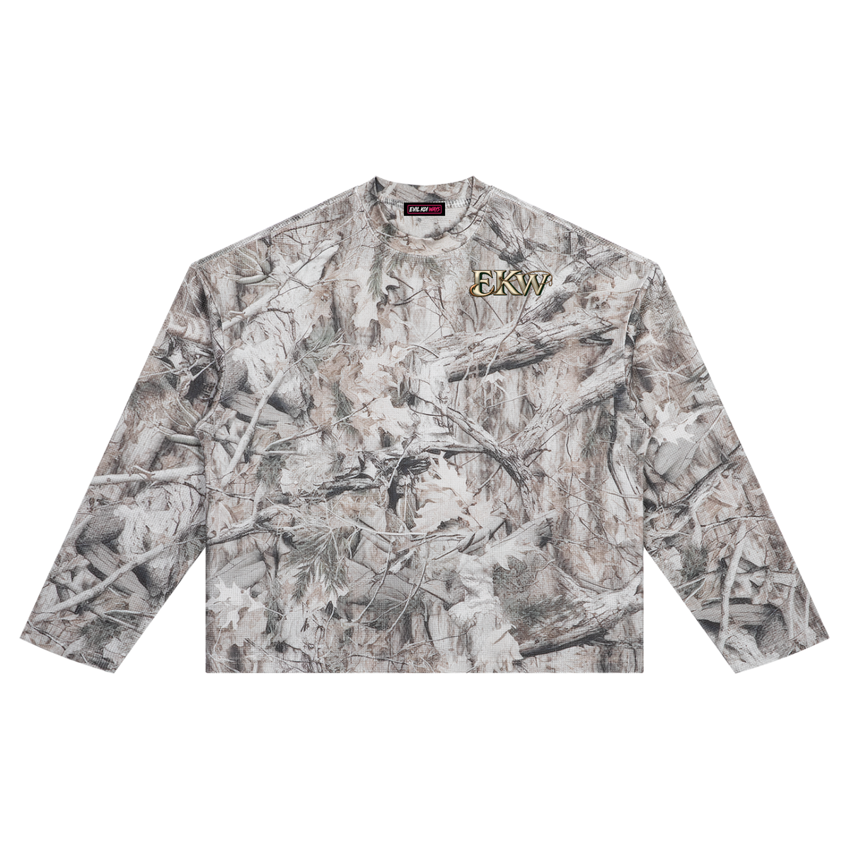 Unisex Tree Camo Waffle EKW Fishing T-Shirt