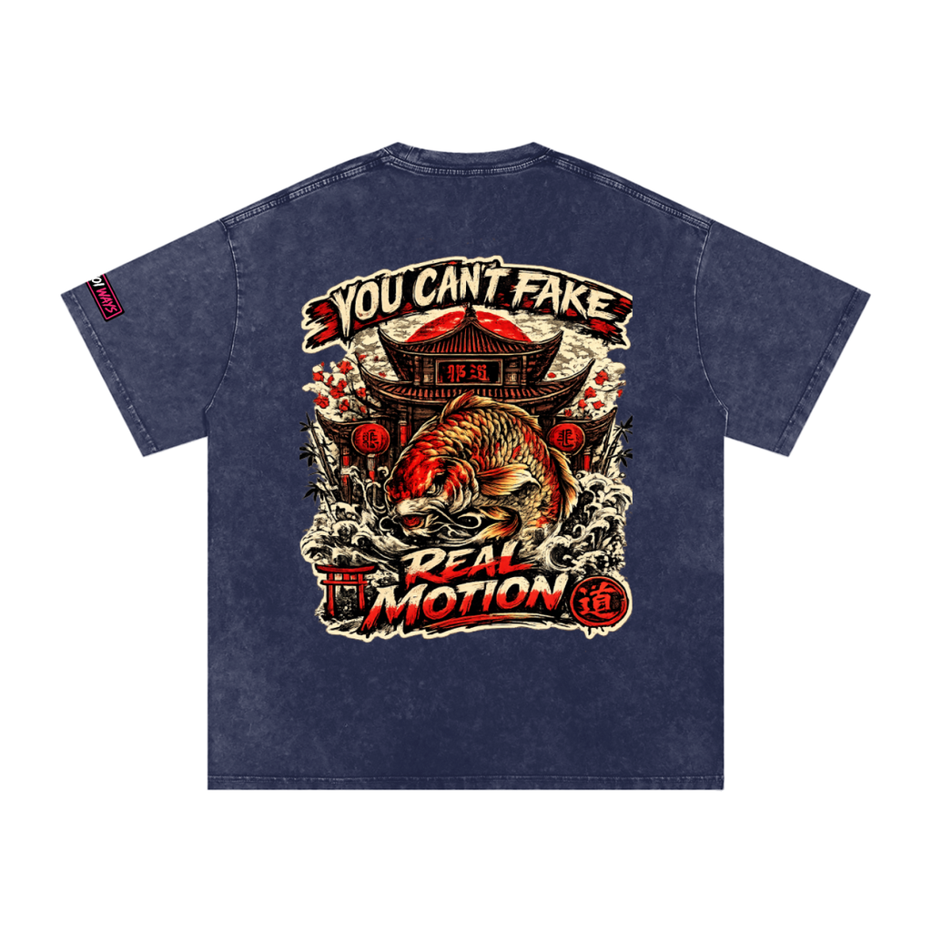 Snow Washed Oversized Cotton EKW T-Shirt