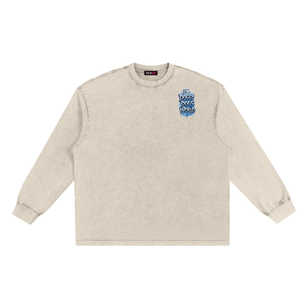 Snow Washed Frayed Edge EKW T-Shirt