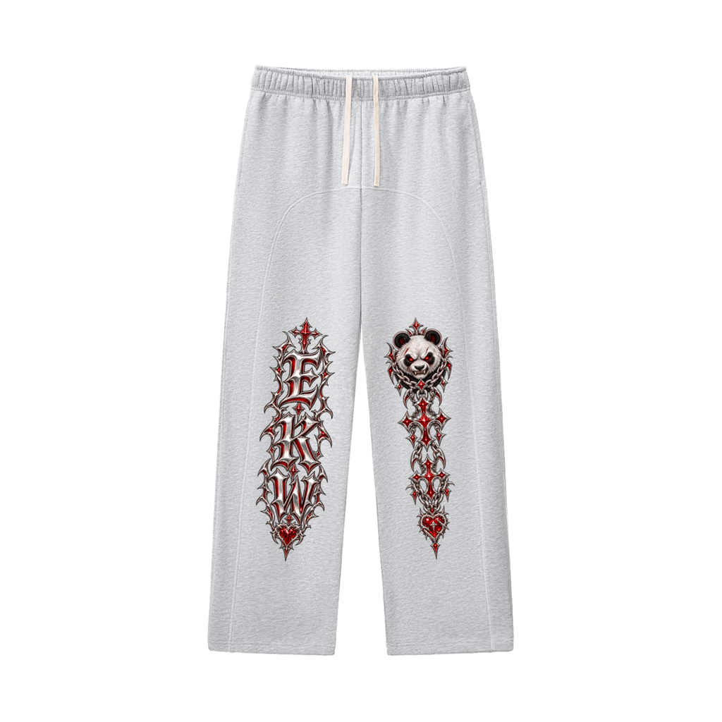 Contrast-Stitched EKW Fleece Sweatpants