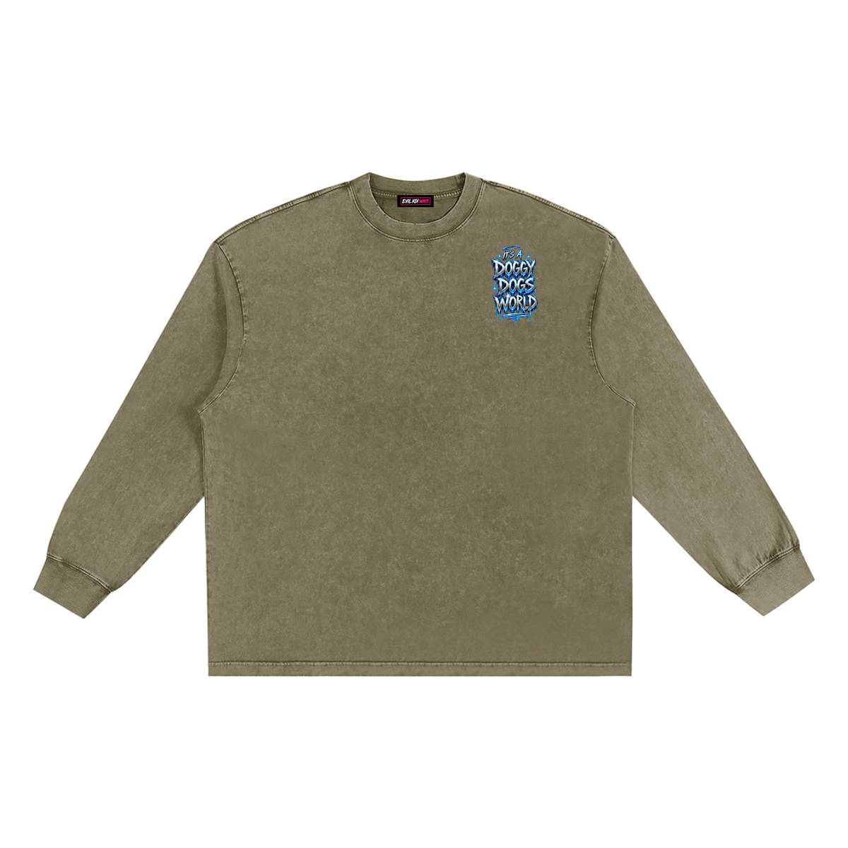 Snow Washed Frayed Edge EKW T-Shirt