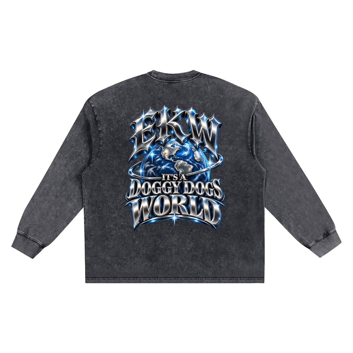Snow Washed Frayed Edge EKW T-Shirt
