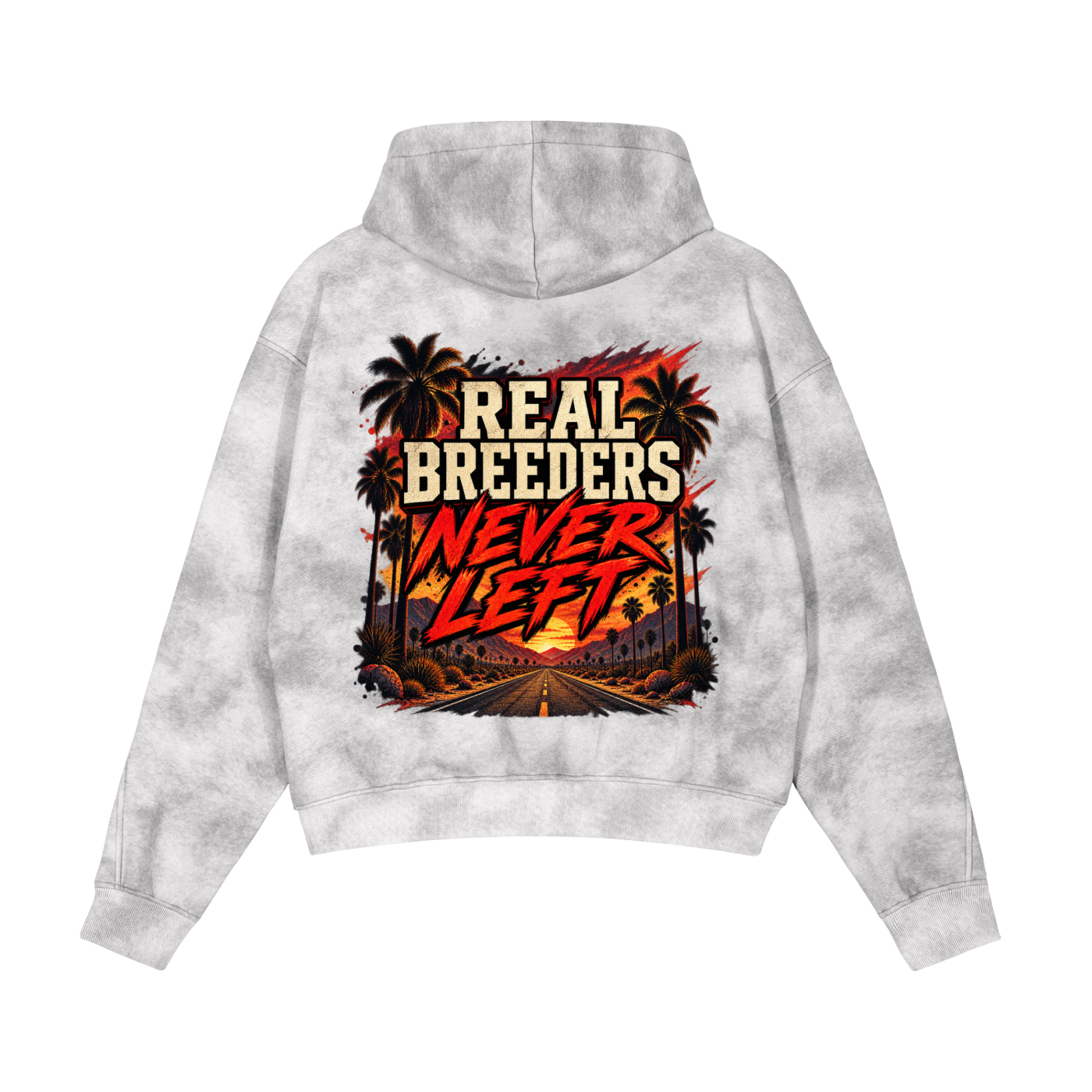 Dirty Washed Zip-Up Fleece RBNL Hoodie