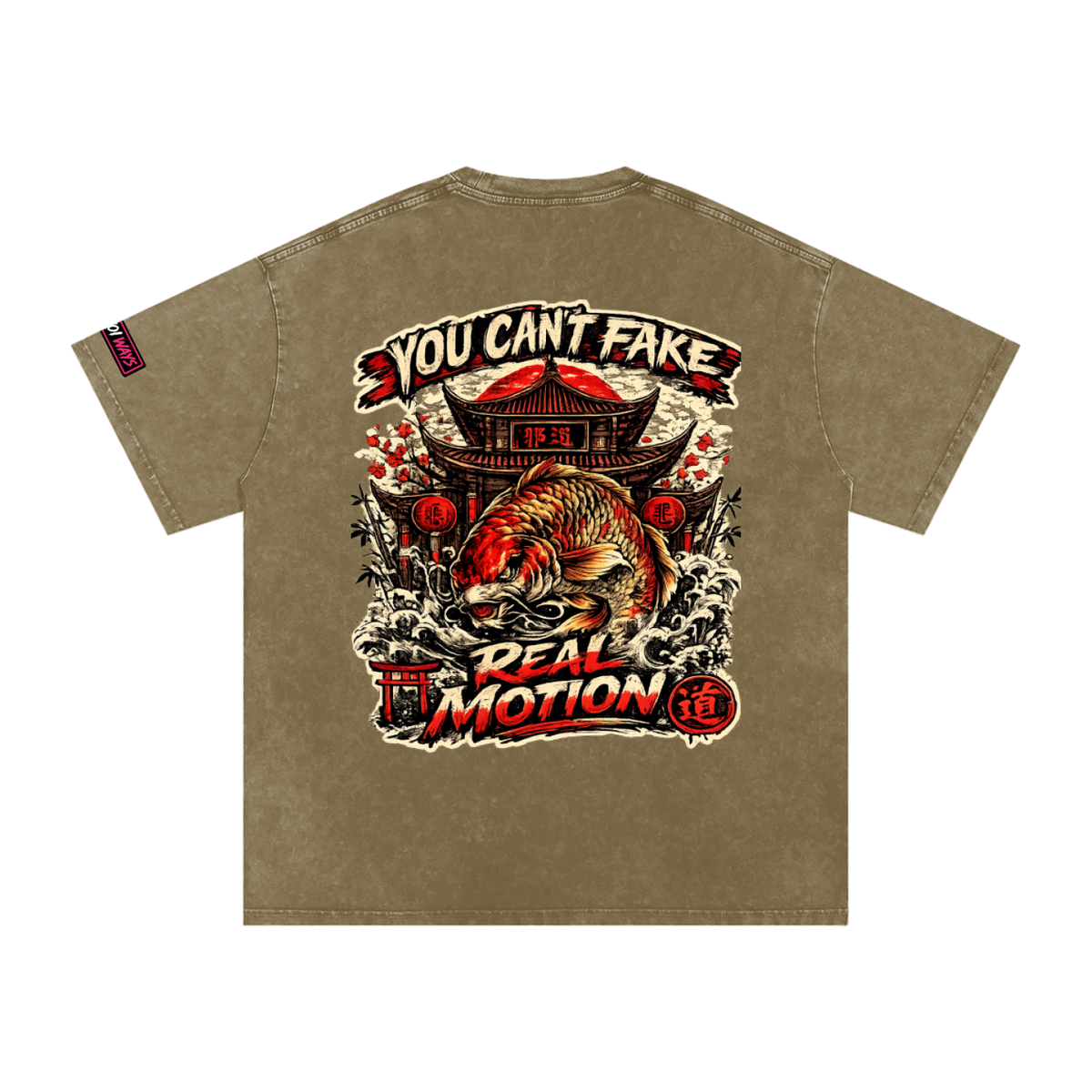 Snow Washed Oversized Cotton EKW T-Shirt